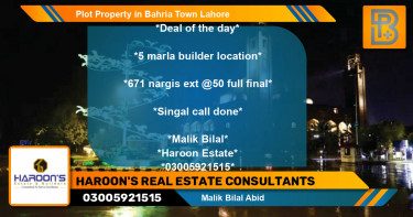 Residential Plot for Sale in Bahria Town, Lahore - (BP-48312)