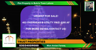 Residential Plot for Sale in Bahria Town, Lahore - (BP-48339)