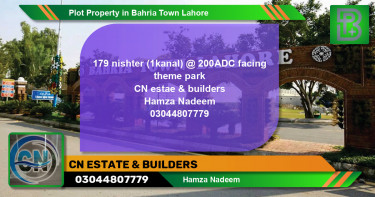 Residential Plot for Sale in Bahria Town, Lahore - (BP-48344)