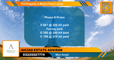 Residential Plot for Sale in Bahria Town, Lahore - (BP-48368)