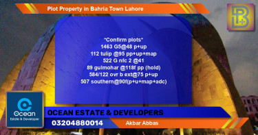 Residential Plot for Sale in Bahria Town, Lahore - (BP-48397)
