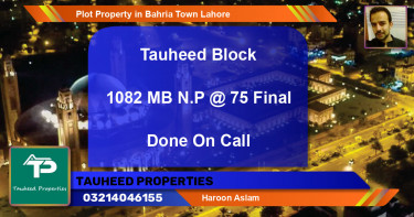 Residential Plot for Sale in Bahria Town, Lahore - (BP-48412)