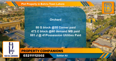 Residential Plot for Sale in Bahria Town, Lahore - (BP-48486)