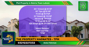 Residential Plot for Sale in Bahria Town, Lahore - (BP-48616)
