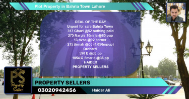 Residential Plot for Sale in Bahria Town, Lahore - (BP-48644)