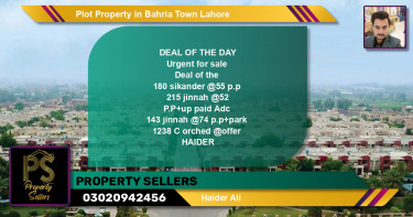 Residential Plot for Sale in Bahria Town, Lahore - (BP-48646)