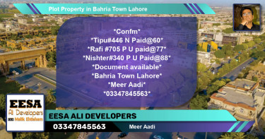 Residential Plot for Sale in Bahria Town, Lahore - (BP-48662)