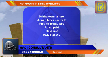 Residential Plot for Sale in Bahria Town, Lahore - (BP-48683)