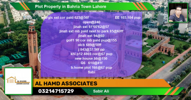 Residential Plot for Sale in Bahria Town, Lahore - (BP-48702)