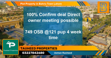 Residential Plot for Sale in Bahria Town, Lahore - (BP-48770)