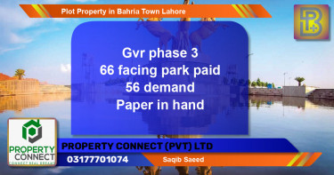 Residential Plot for Sale in Bahria Town, Lahore - (BP-48824)