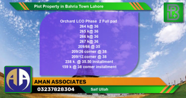 Residential Plot for Sale in Bahria Town, Lahore - (BP-48908)