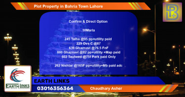 Residential Plot for Sale in Bahria Town, Lahore - (BP-48945)