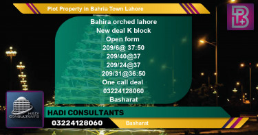 Residential Plot for Sale in Bahria Town, Lahore - (BP-48951)