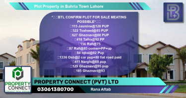 Residential Plot for Sale in Bahria Town, Lahore - (BP-48958)