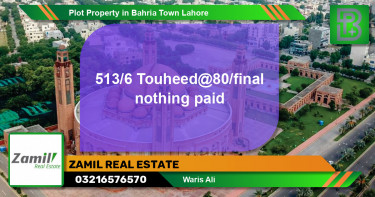 Residential Plot for Sale in Bahria Town, Lahore - (BP-49143)