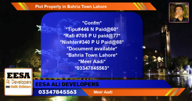 Residential Plot for Sale in Bahria Town, Lahore - (BP-49147)