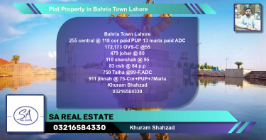 Residential Plot for Sale in Bahria Town, Lahore - (BP-49175)