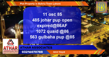 Residential Plot for Sale in Bahria Town, Lahore - (BP-49179)