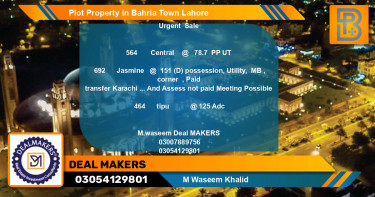 Residential Plot for Sale in Bahria Town, Lahore - (BP-49189)