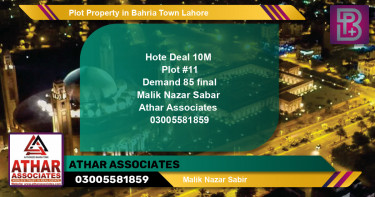 Residential Plot for Sale in Bahria Town, Lahore - (BP-49195)