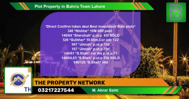 Residential Plot for Sale in Bahria Town, Lahore - (BP-49207)