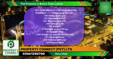 Residential Plot for Sale in Bahria Town, Lahore - (BP-49263)