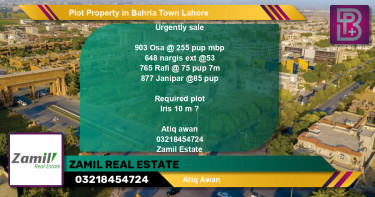 Residential Plot for Sale in Bahria Town, Lahore - (BP-49271)