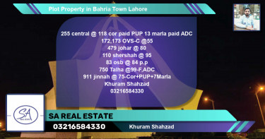 Residential Plot for Sale in Bahria Town, Lahore - (BP-49273)