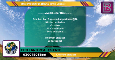 Residential Property for Rent in Bahria Town, Lahore - (BP-49281)