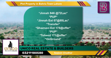 Residential Plot for Sale in Bahria Town, Lahore - (BP-49282)