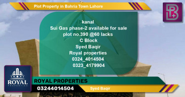 Residential Plot for Sale in Bahria Town, Lahore - (BP-49298)