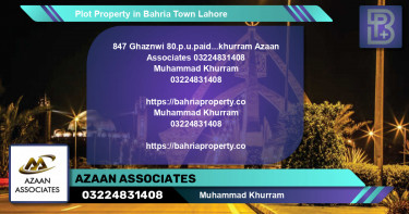 Residential Plot for Sale in Bahria Town, Lahore - (BP-49311)