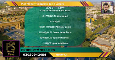 Residential Plot for Sale in Bahria Town, Lahore - (BP-49341)