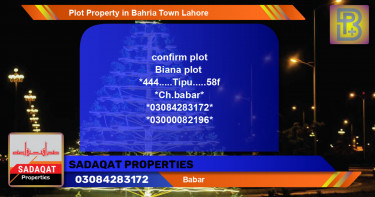Residential Plot for Sale in Bahria Town, Lahore - (BP-49353)