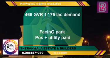 Residential Plot for Sale in Bahria Town, Lahore - (BP-49359)