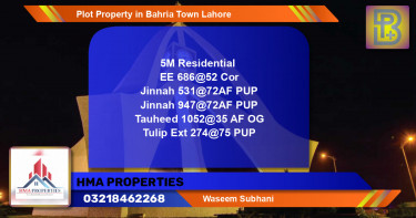 Residential Plot for Sale in Bahria Town, Lahore - (BP-49366)