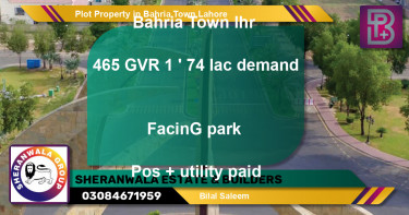 Residential Plot for Sale in Bahria Town, Lahore - (BP-49417)