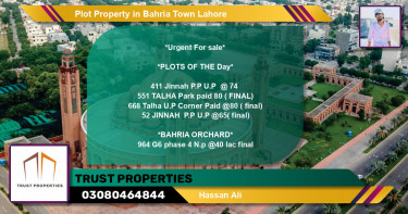 Residential Plot for Sale in Bahria Town, Lahore - (BP-49423)