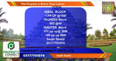 Residential Plot for Sale in Bahria Town, Lahore - (BP-49424)