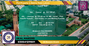 Residential Plot for Sale in Bahria Town, Lahore - (BP-49534)