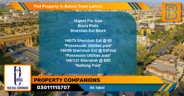 Residential Plot for Sale in Bahria Town, Lahore - (BP-49565)