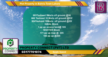 Residential Plot for Sale in Bahria Town, Lahore - (BP-49627)