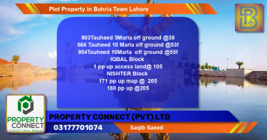 Residential Plot for Sale in Bahria Town, Lahore - (BP-49640)