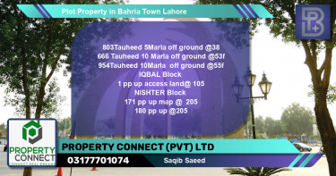 Residential Plot for Sale in Bahria Town, Lahore - (BP-49642)