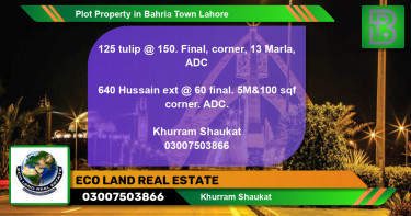 Residential Plot for Sale in Bahria Town, Lahore - (BP-49650)