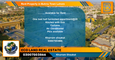 Residential Property for Rent in Bahria Town, Lahore - (BP-49654)