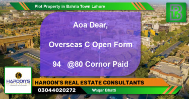 Residential Plot for Sale in Bahria Town, Lahore - (BP-49682)