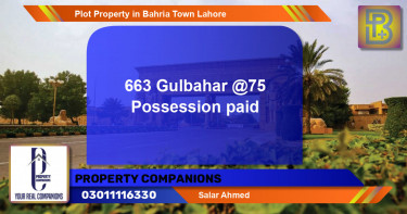 Residential Plot for Sale in Bahria Town, Lahore - (BP-49690)