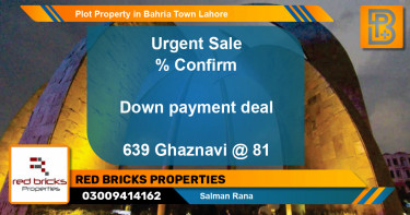 Residential Plot for Sale in Bahria Town, Lahore - (BP-49716)